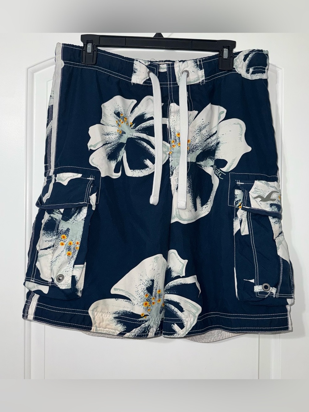 Hollister Floral Swim Trunks Men’s Size Medium Floral Vintage Y2K